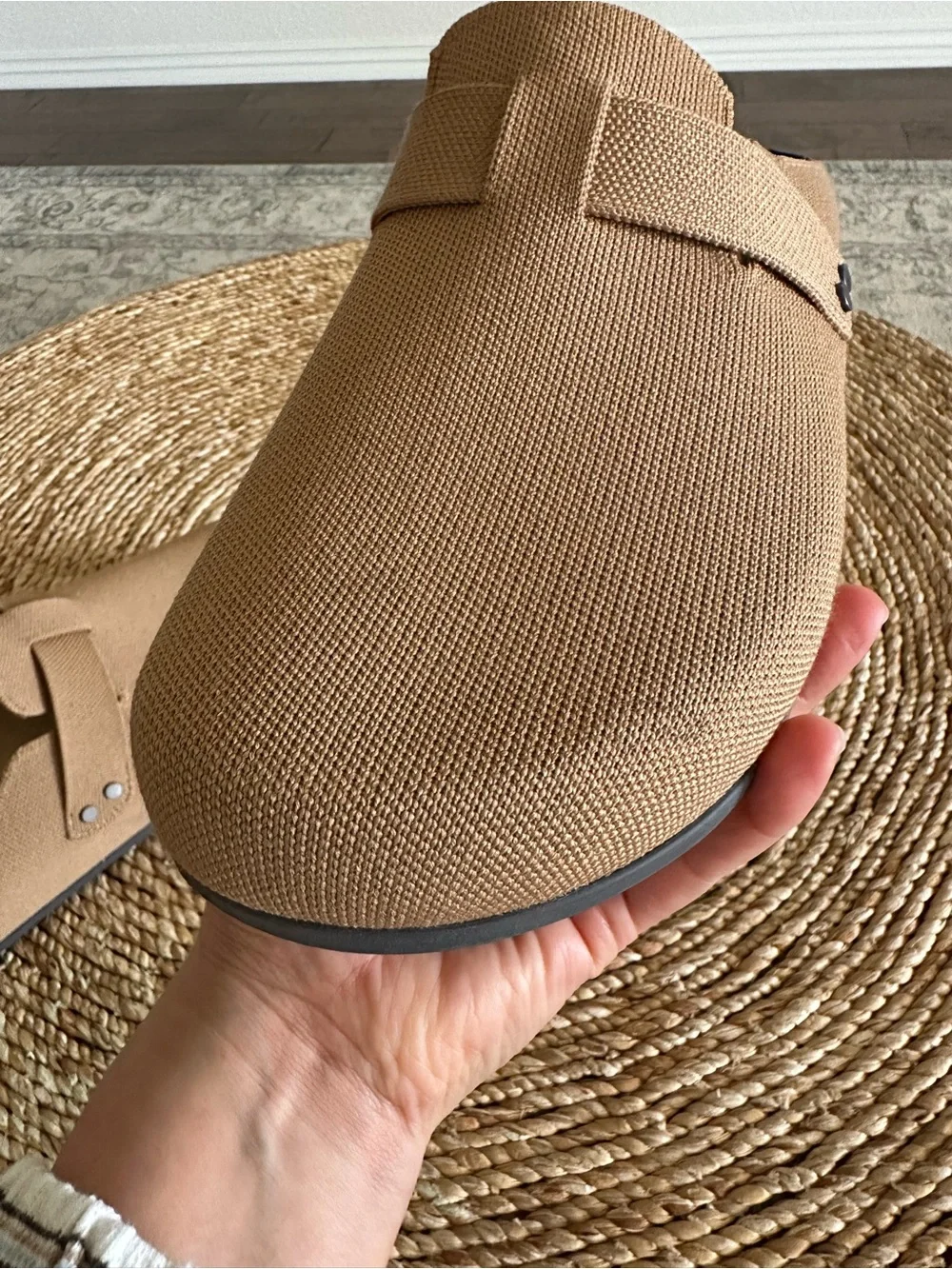 Rothys Tan Slip-On Clogs